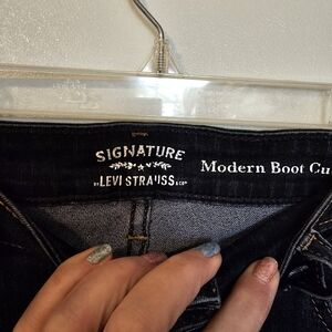 Signature by Levi Strauss Women's Boot Cut Jeans - Dark Indigo Wash